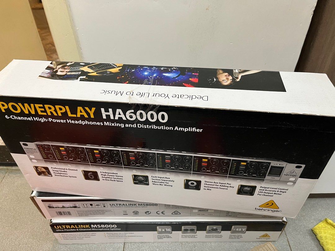 Behringer Powerplay HA6000 最後一件, 音響器材, Soundbar、揚聲器