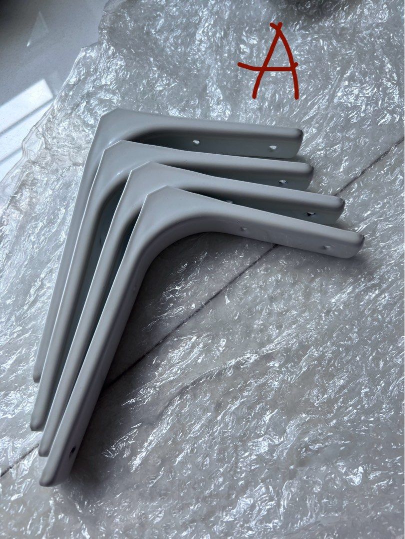 Bracket (Category: Home Improvement Tools & Accessories) located in Singapore. Submitted by sallyt126 (Listing ID 1326969291, Image 2). Description: All new Item A: $6 for 2 pairs Item B: $6 for 1 pair .
