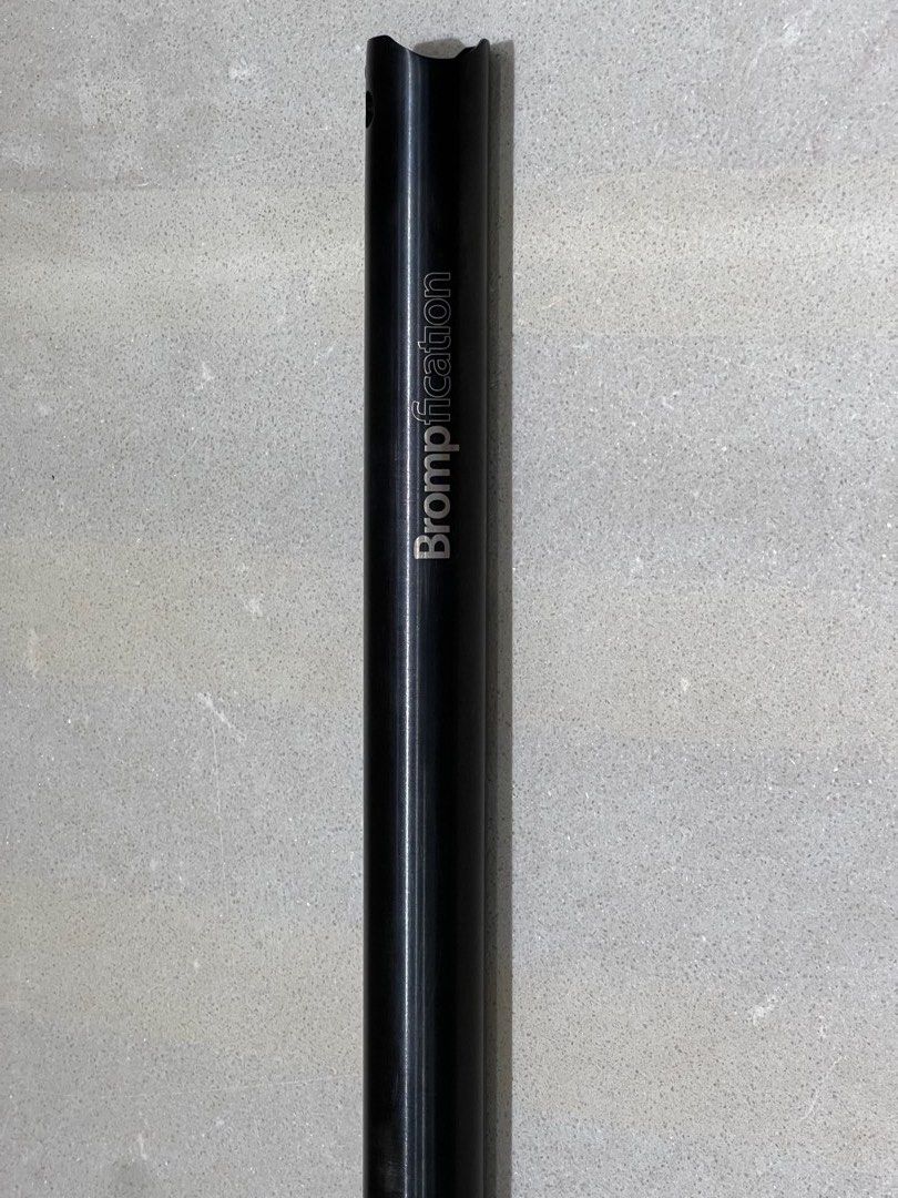 ■Brompfication Black Titanium Seatpost■ Brompfication - Titanium Seatpost, Black Edition, 520mm