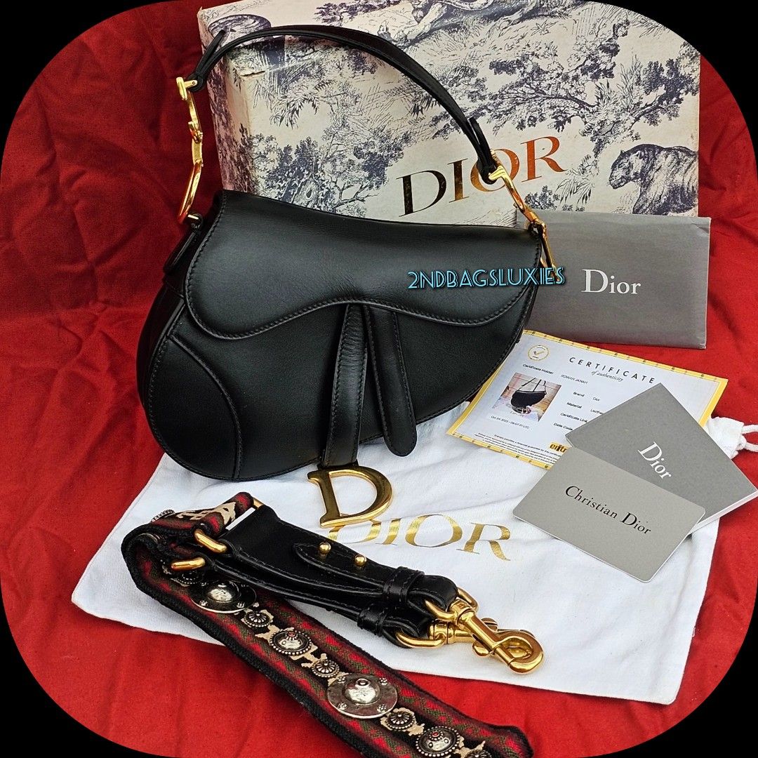 Dior saddle bag with guitar strap shop