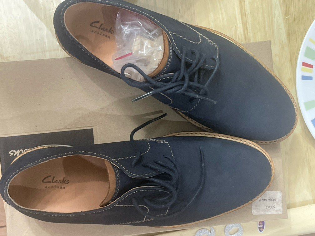 Clarks Atticus Lace Navy Nubuck Men s Fashion Footwear Casual Shoes on Carousell