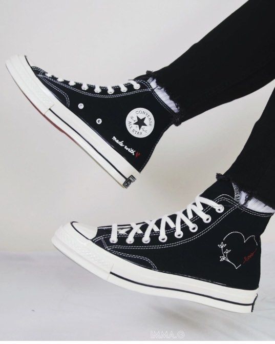 Converse Chuck 70 High Valentines Day 2021 Made with Love Black