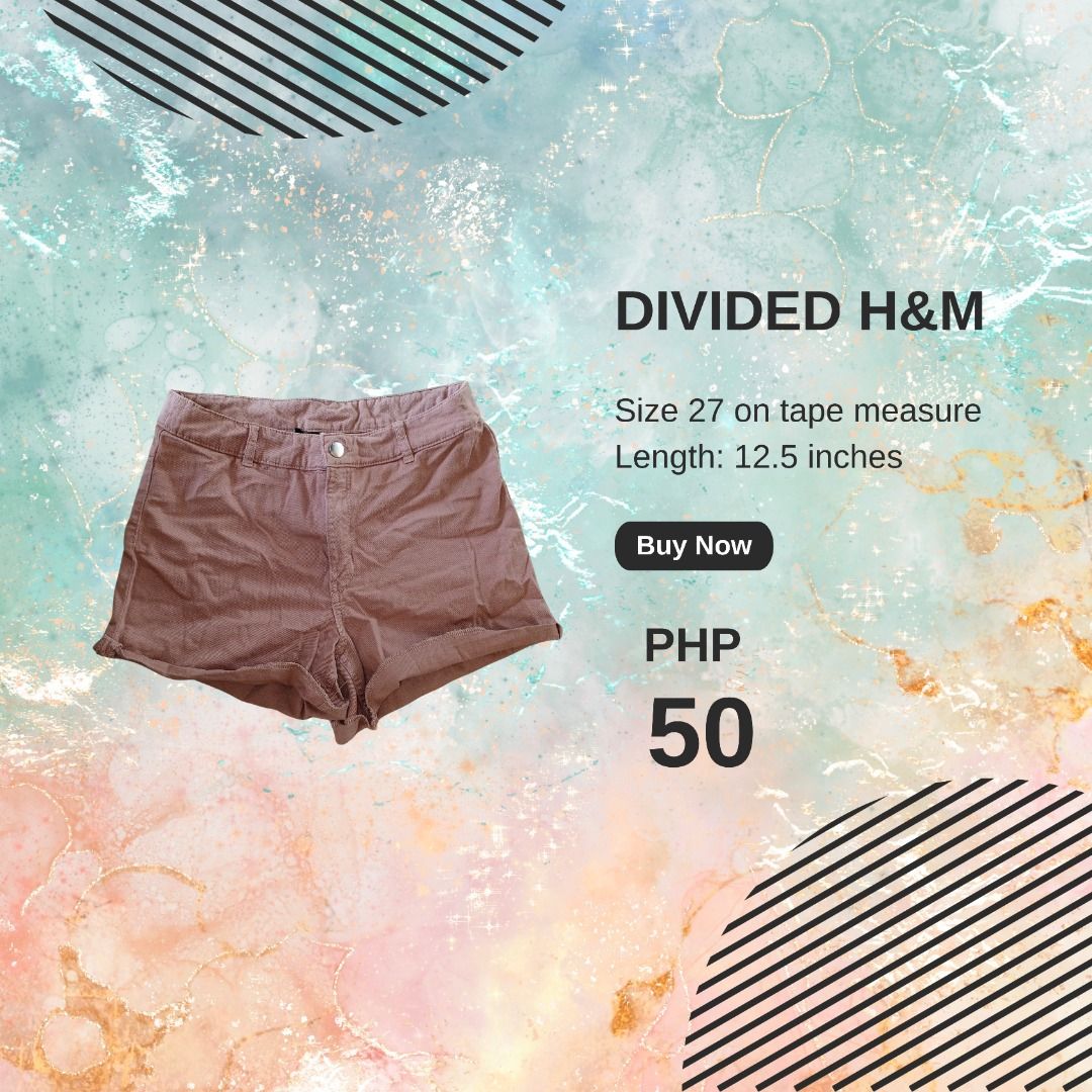 Divided H M Pink Shorts Women s Fashion Bottoms Shorts on Carousell