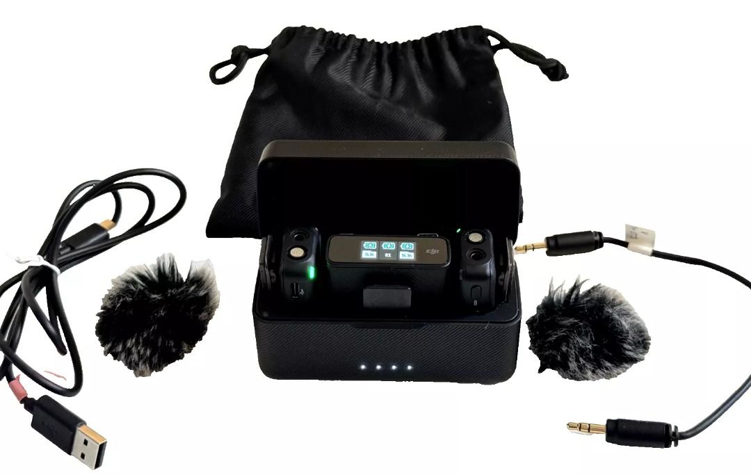 DJI Mic 2 TX 1 RX Charging Case Wireless Lavalier Microphone632355373735691113