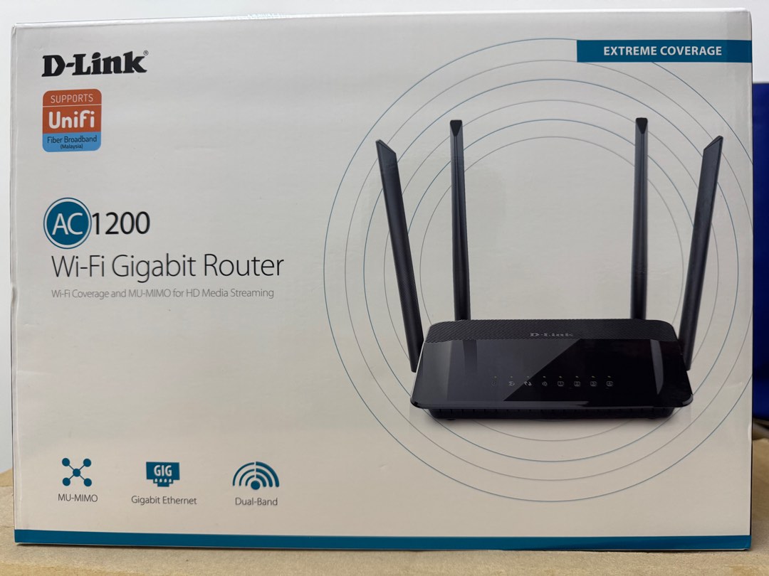 D-Link AC1200 router, Computers & Tech, Parts & Accessories, Networking ...