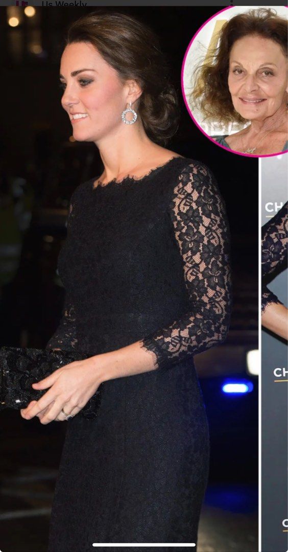 chinese dress ladies Kate Middleton Ice Blue Lace Dress World Mental Health Day 2017 main image 0