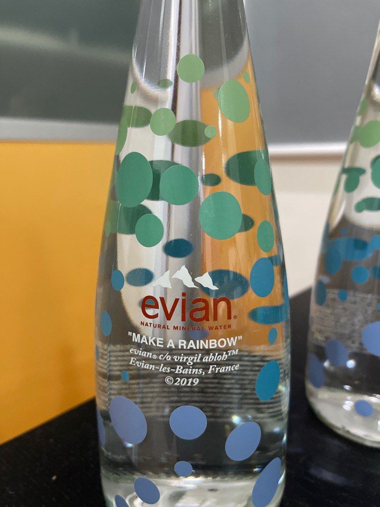 Evian off white bottle clearance