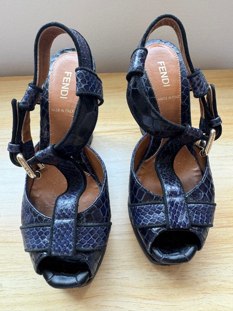 Fendi wedge sandals Women s Fashion Footwear Wedges on Carousell