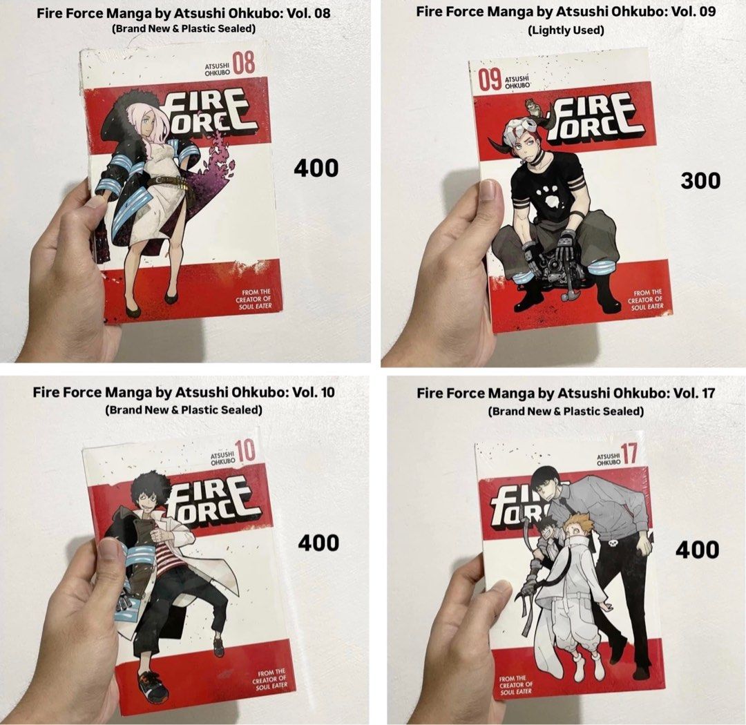 Fire Force Manga: Vol. 08, 09, 10, 17 (Category: Comics & Manga) located in San Fernando. Submitted by figurebytes (Listing ID 1327026633, Image 1). Description: Availability: *Vol. 08 *Vol. 09 *Vol. 10 *Vol. 17 ❌ - Means the item is sold — 📌Prices are in the picture provided 📌For dibs kindly PM us thank you 📌You can also go straight to our website for checkout (w/ shipping and transaction fee discount please use our code) 🤩 Website Link: htt