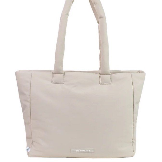 good totes the go getter laptop nylon tote in cream Women s Fashion Bags Wallets Tote Bags on Carousell