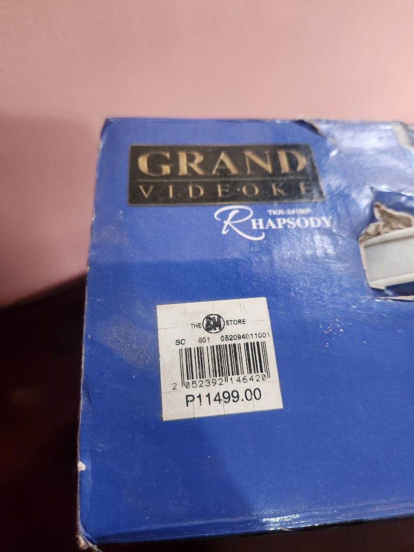 Grand videoke (Category: Other Audio Equipment) located in Marikina City. Submitted by louriz4525 (Listing ID 1326872648, Image 2). Description: Good as new. Minsn lng po ngamit. Oriig price is 11499. Selling low. Slightly negotiable..