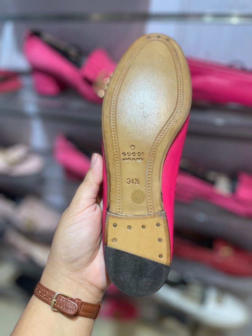 Gucci pink brixton loafers online