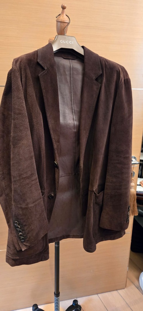 Gucci Suede Blazer Jacket Carousell