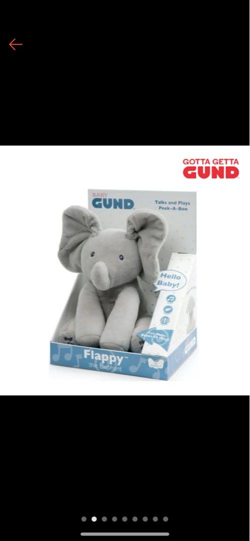 Gund singing elephant toy Babies Kids Infant Playtime on Carousell