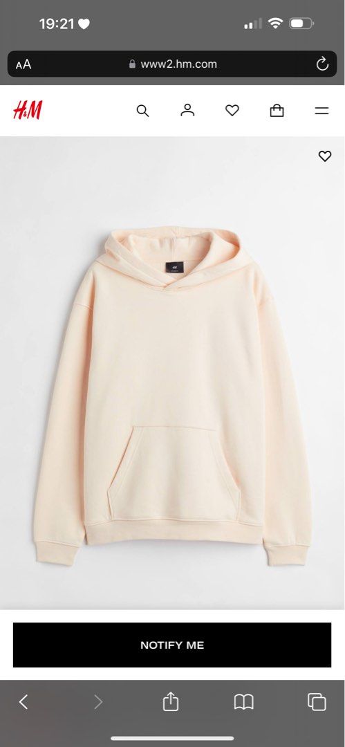 H&m apricot hoodie clearance