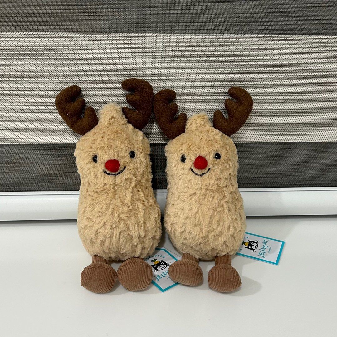 BNWT Jellycat Amuseable Peanut Reindeer, Hobbies & Toys, Toys