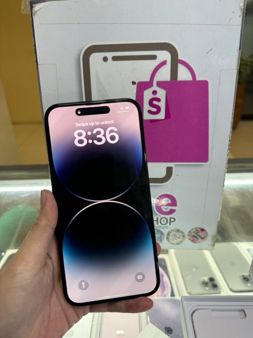 iphone 14 pro max 128gb dual sim good as new (Category: iPhone 14 Series) located in Cainta. Submitted by vine_gadget_shop (Listing ID 1326997120, Image 1). Description: iphone 14 pro max 128gb dual sim good as new complete package no issue check all u want pick up store greenhills shopping center we accept trade in we accepy credit card and ggives installment we do cod and door to door we ship nationwide for fast transaction call 09277368323 loo