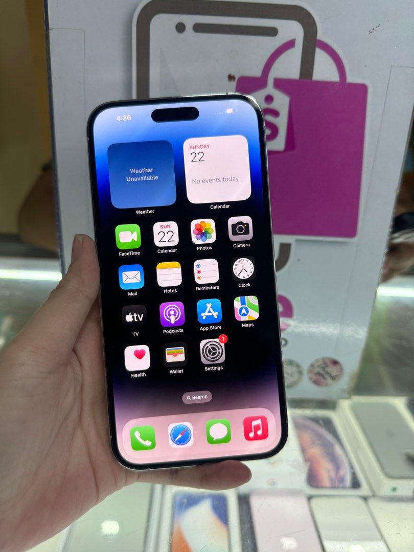 iphone 14 pro max 512gb dual sim 2ndhand (Category: iPhone 14 Series) located in Cainta. Submitted by vine_gadget_shop (Listing ID 1326936585, Image 3). Description: iphone 14 pro max 512gb dual sim 2ndhand complte package hk variant check all u want pick up store greenhills shopping center we accept trade in we accepy credit card and ggives installment we do cod and door to door we ship nationwide for fast transaction call 09277368323 look for v
