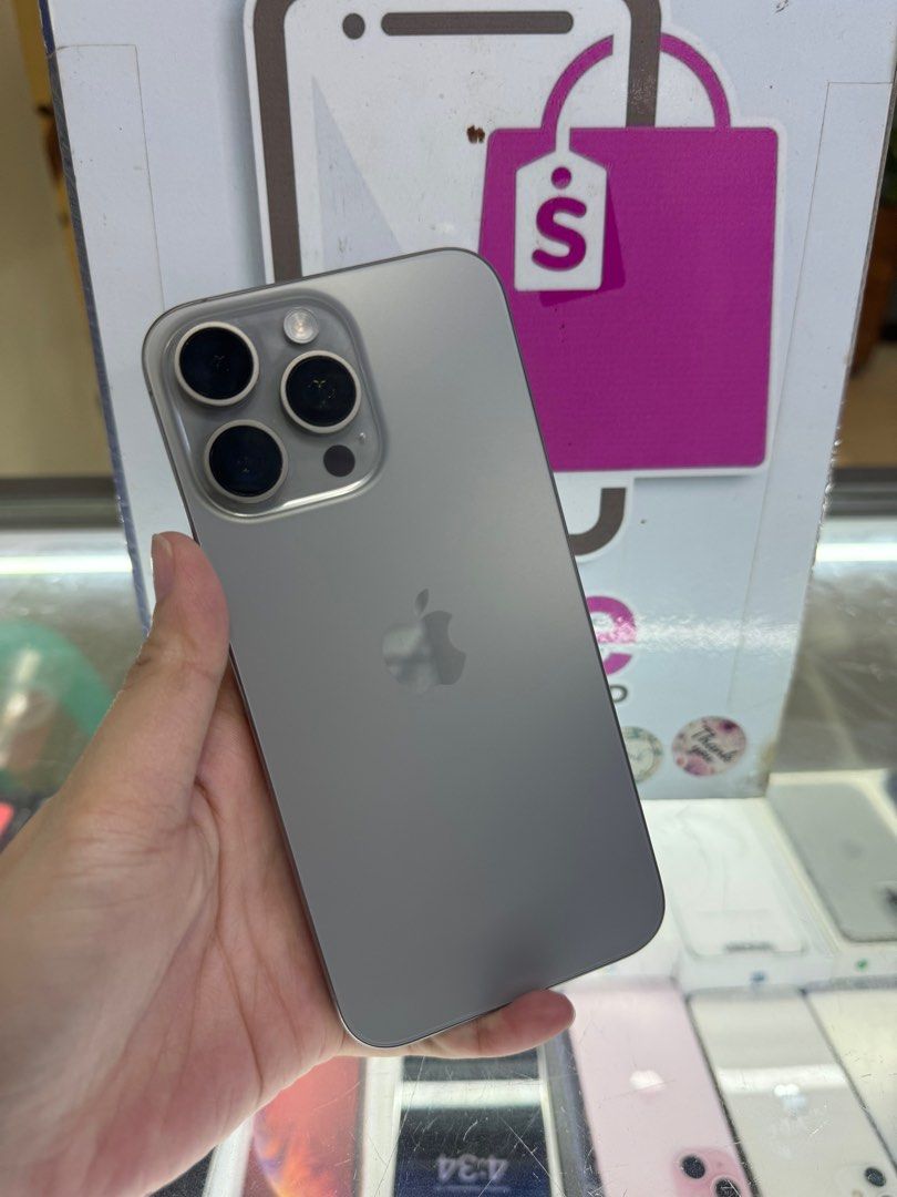 iphone 15 pro max 512gb dual sim 2ndhand (Category: iPhone 15 Series) located in Cainta. Submitted by vine_gadget_shop (Listing ID 1326999453, Image 1). Description: iphone 15 pro max 512gb dual sim 2ndhand complete package hk variant warranty until october 2024 pick up store greenhills shopping center we accept trade in we accepy credit card and ggives installment we do cod and door to door we ship nationwide for fast transaction call 0927736832