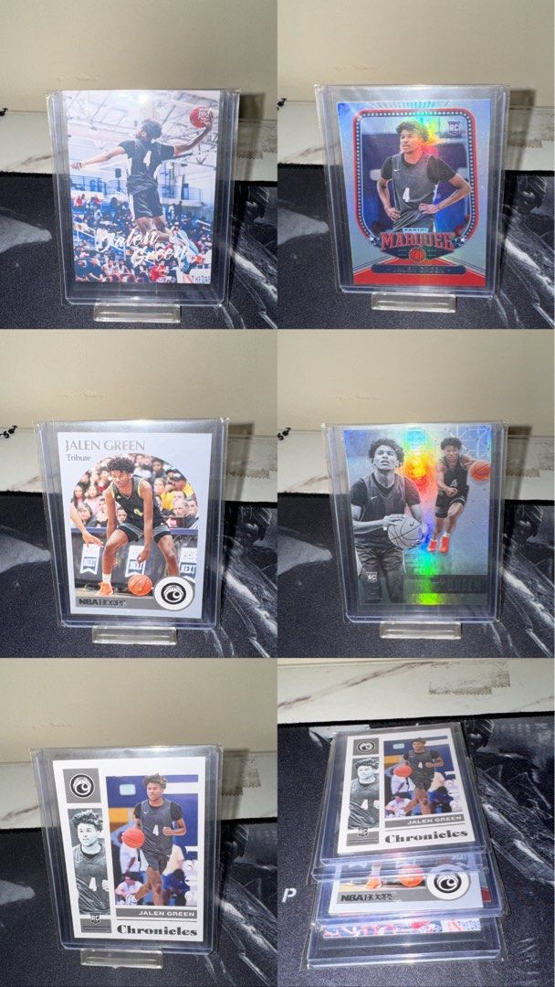Jalen Green NBA Card Instant PC (Category: Raw Singles) located in Paranaque City. Submitted by nemofinds (Listing ID 1326967934, Image 1). Description: 6 CARDS LOT ONLY.