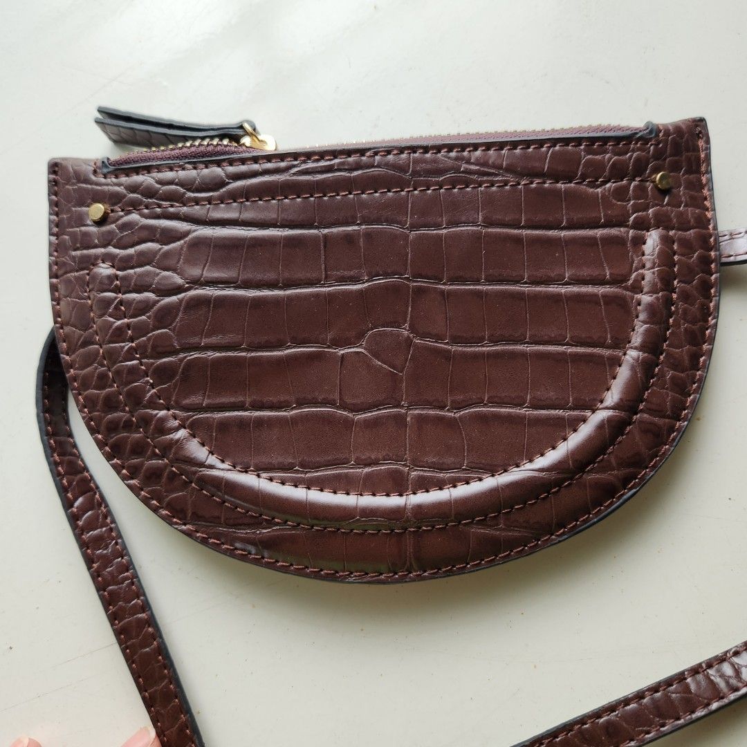 Mango croc effect belt bag online