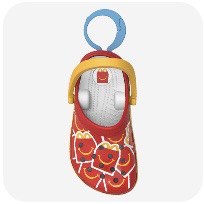 McDonald's Happy Meal Crocs Clip Toy HAPPY MEAL BOX PATTERN CROCS TOY