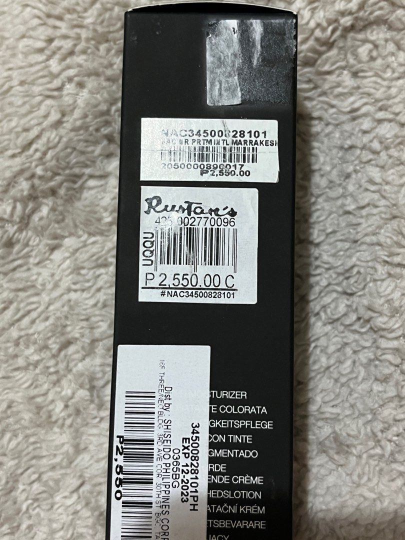 NARS tinted moisturizer. Shade: Medium-deep 2 | Marrakesh (Category: Makeup) located in Taguig. Submitted by ultraviolet.c (Listing ID 1326993646, Image 3). Description: Hi! Price is negotiable and this is an extra stock. Rustan’s price tag is still visible. .