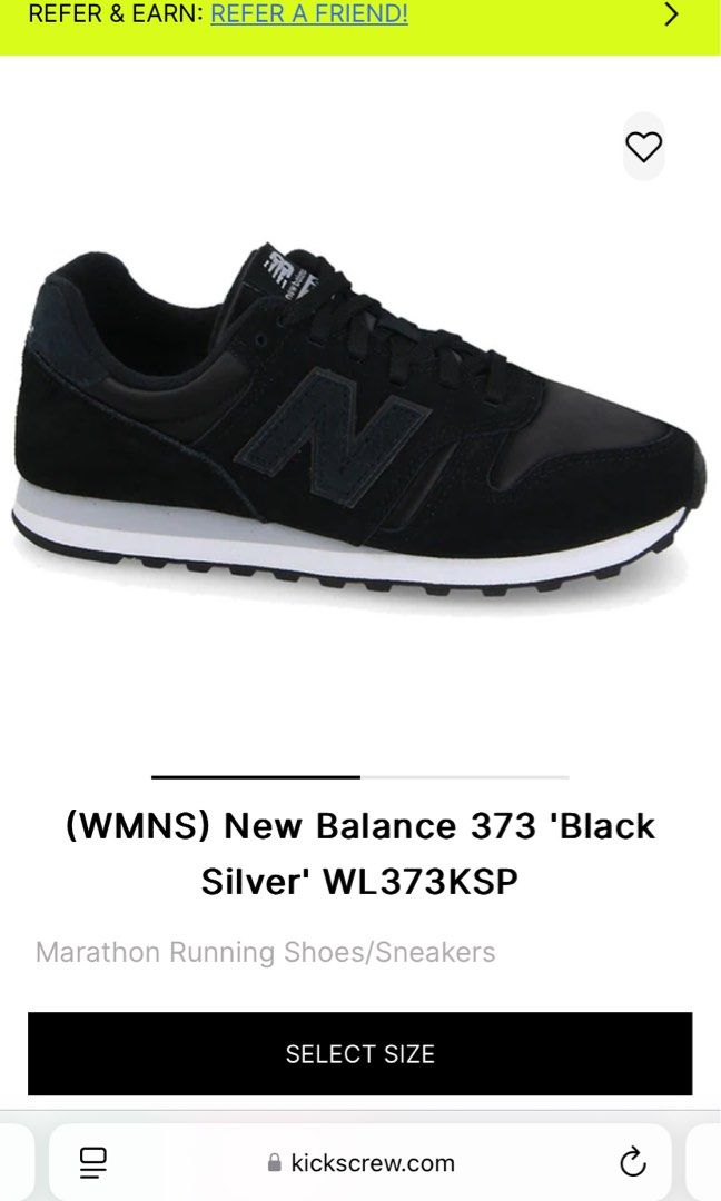 New balance 373 black with silver mink discount
