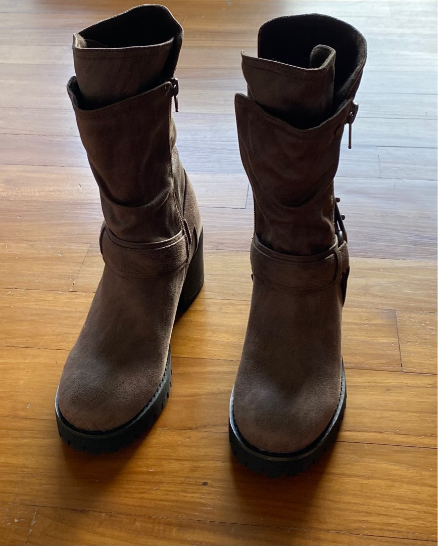 Carlos santana mid calf boots cheap