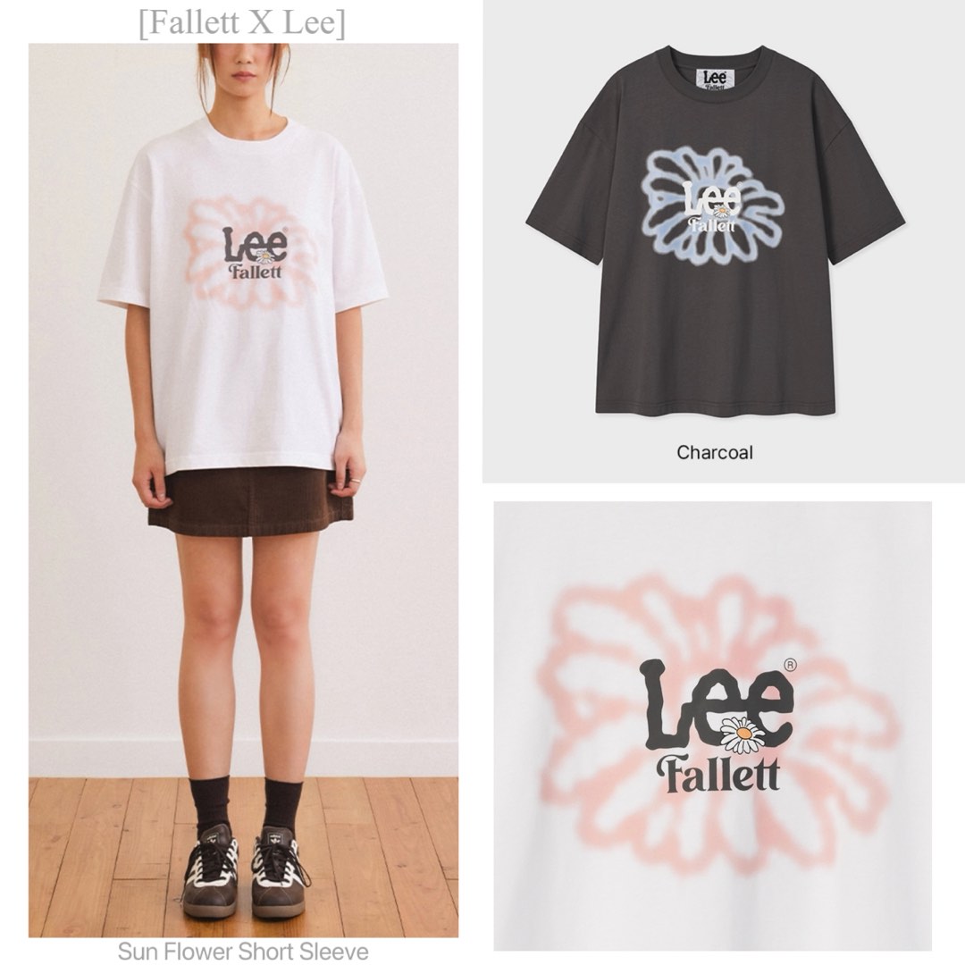 🇰🇷韓國[Fallett X Lee] Sun Flower Short Sleeve🌻, 女裝