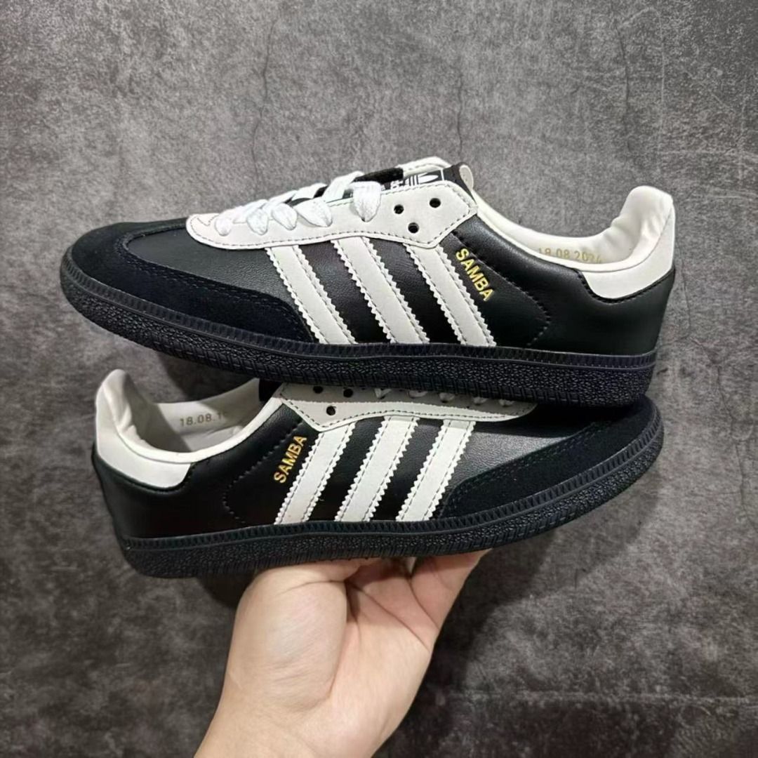 💯New#JP5282 / adidas originals Samba OG 75th Anniversary 板鞋黑色