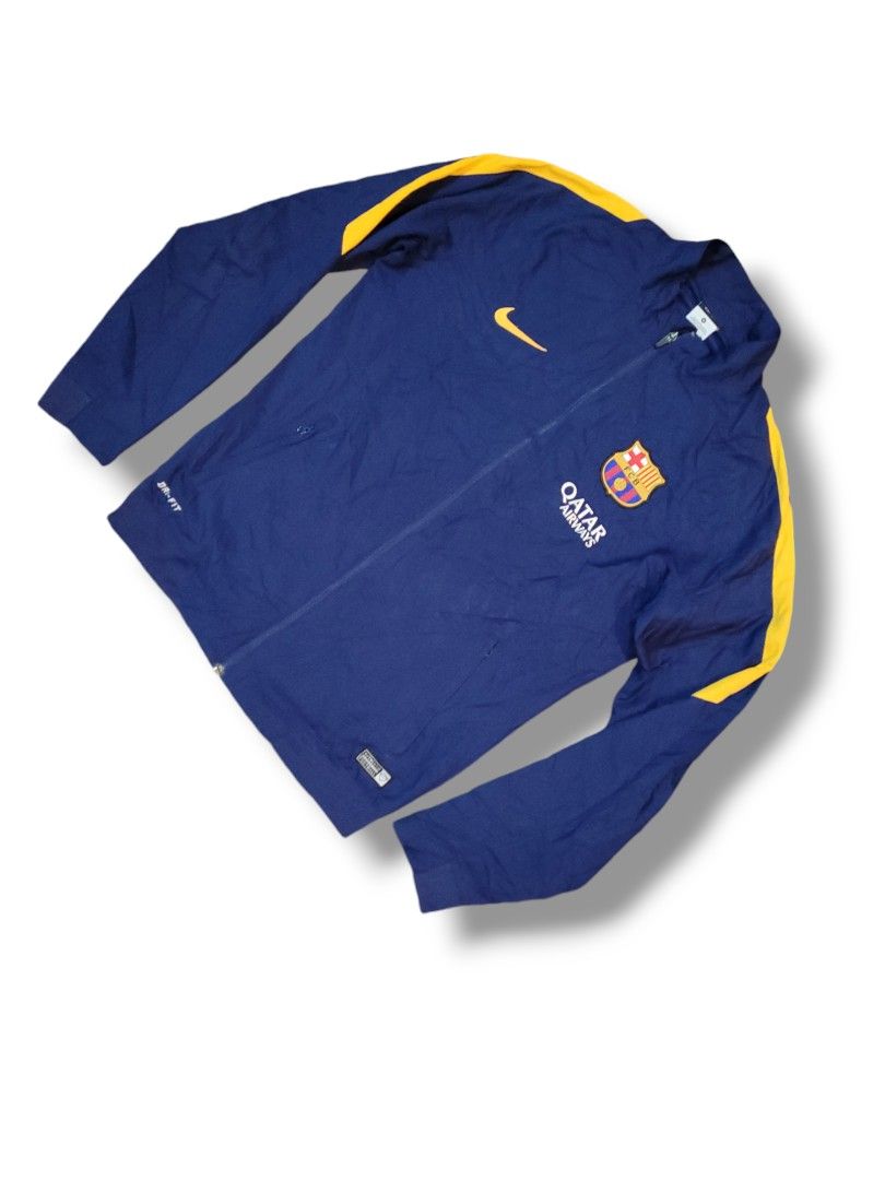 NIKE BARCELONA FC FOOTBALL JACKET QATAR AIRWAYS🔥 2015/16 Size tag