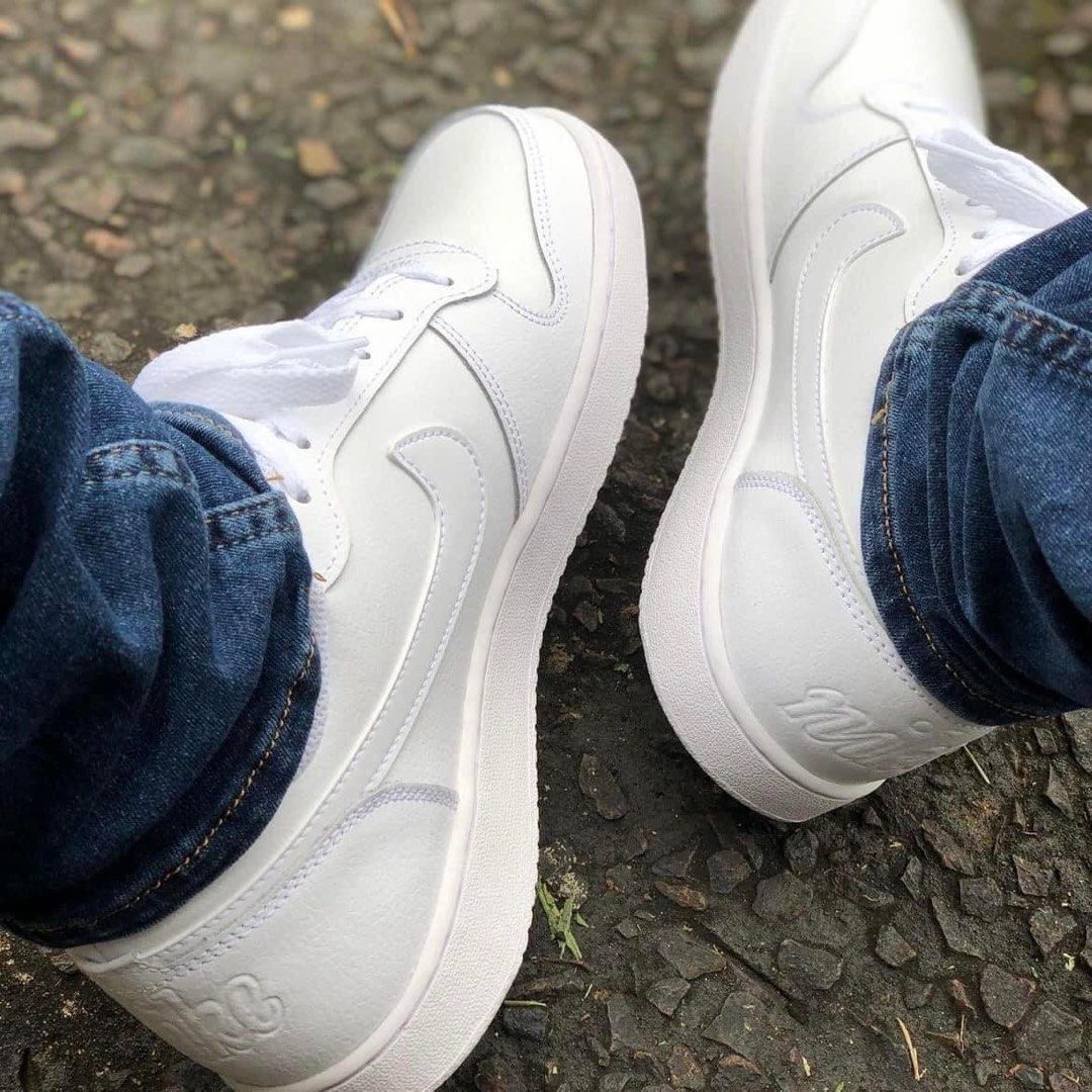 Nike ebernon low vs air force 1 new arrivals