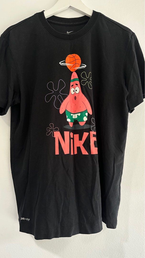 NIKE KYRIE X SPONGEBOB Men s Fashion Tops Sets Tshirts Polo Shirts on Carousell