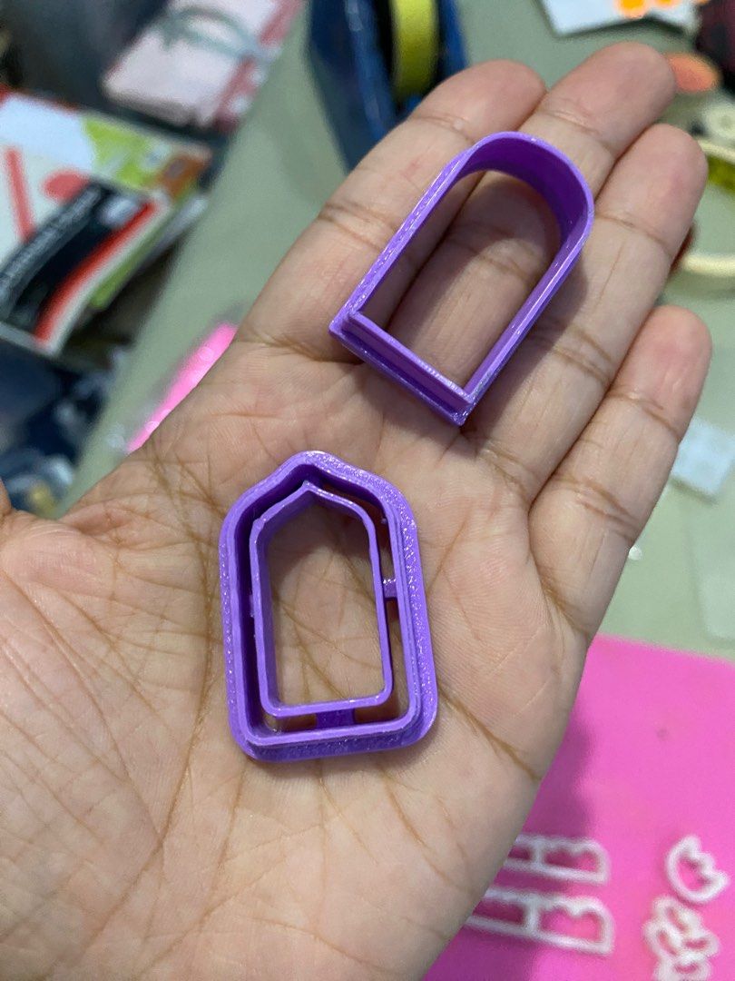 Polymer Clay Shape Cutters Set | Tile | Arch | Frame | Base (Category: Craft Supplies & Tools) located in Las Pinas. Submitted by dumpsterfire101 (Listing ID 1327030406, Image 1). Description: - Base/frame/shape cutter for clay. - Arch-shaped - set of 2. ⚠️ No payment, no reservation ⚠️ No COD ⚠️ No meet-ups 💳 MOP: Gcash or BDO 🚚 MOD: SDD or J&T from Las Piñas / SDD from Cavite ‼️ Only offer if you’re willing to wait bc I have to get all items 