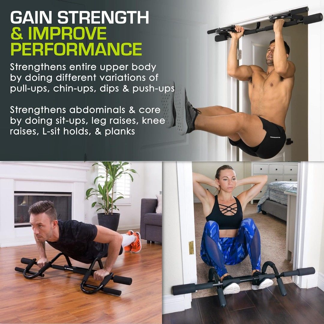 ProsourceFit Multi Grip Pull Up Bar Sports Equipment Exercise Fitness Toning Stretching Accessories on Carousell