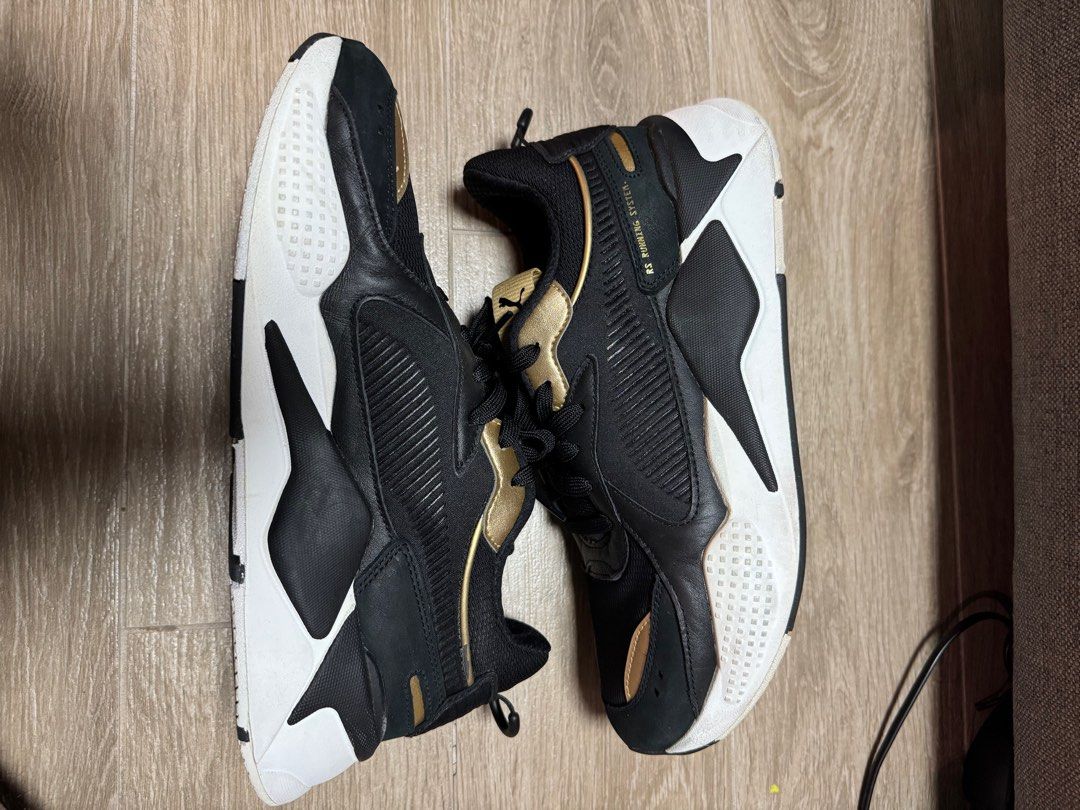 Puma RS X Trophy Black Gold Men s Fashion Footwear Sneakers on Carousell