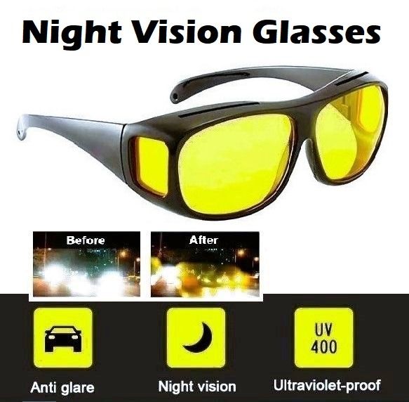 READY STOCK Brand New Anti Glare Night Vision Glasses Yellow Polarized Lens UV Sunglasses for Night Driving Cycling Work Men s Fashion Watches Accessories Sunglasses Eyewear on Carousell