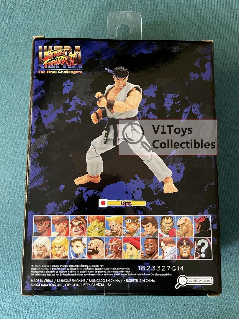 [ReadyStock現貨]Jada Toys Street Fighter II Ryu Action Figure Special 2P ...