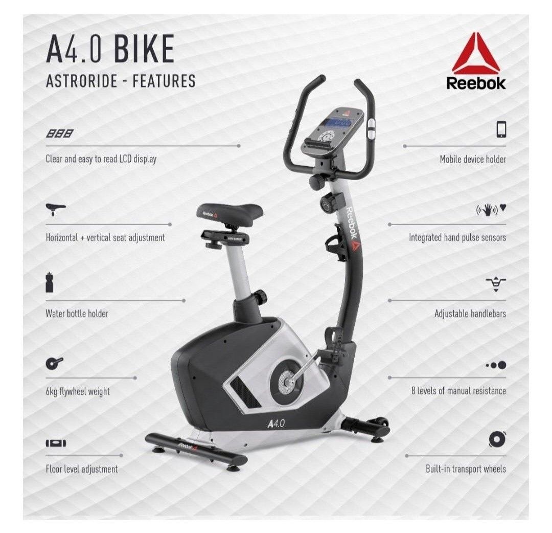 Reebok Airbike A4.0 with adjustable resistance Sports Equipment Exercise Fitness Cardio Fitness Machines on Carousell