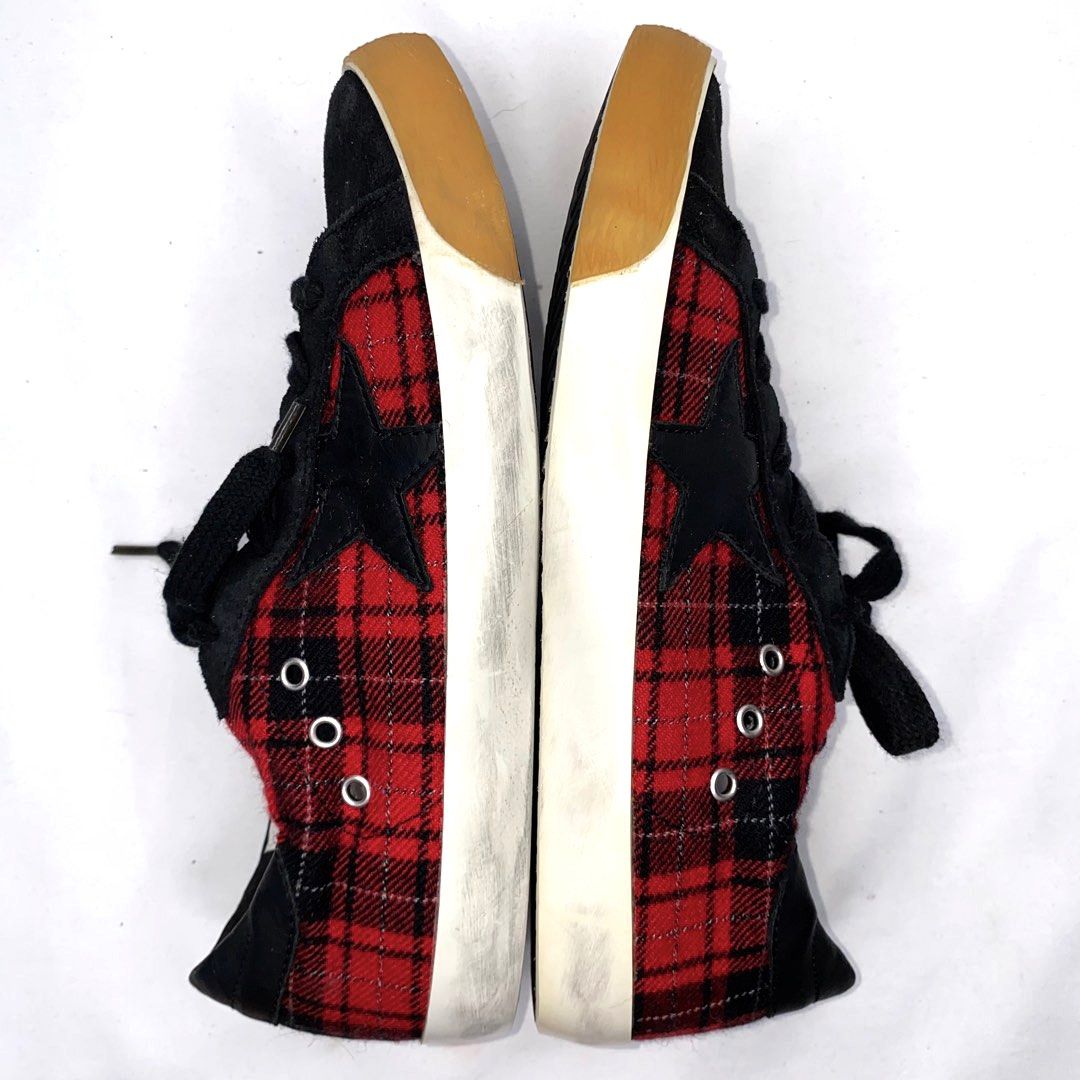 Plaid golden goose sneakers online