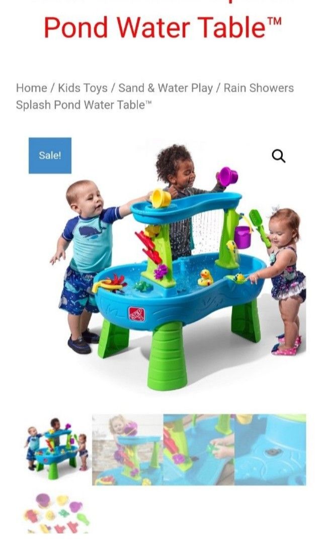 Step 2 rain showers splash pond water table Babies Kids Infant Playtime on Carousell