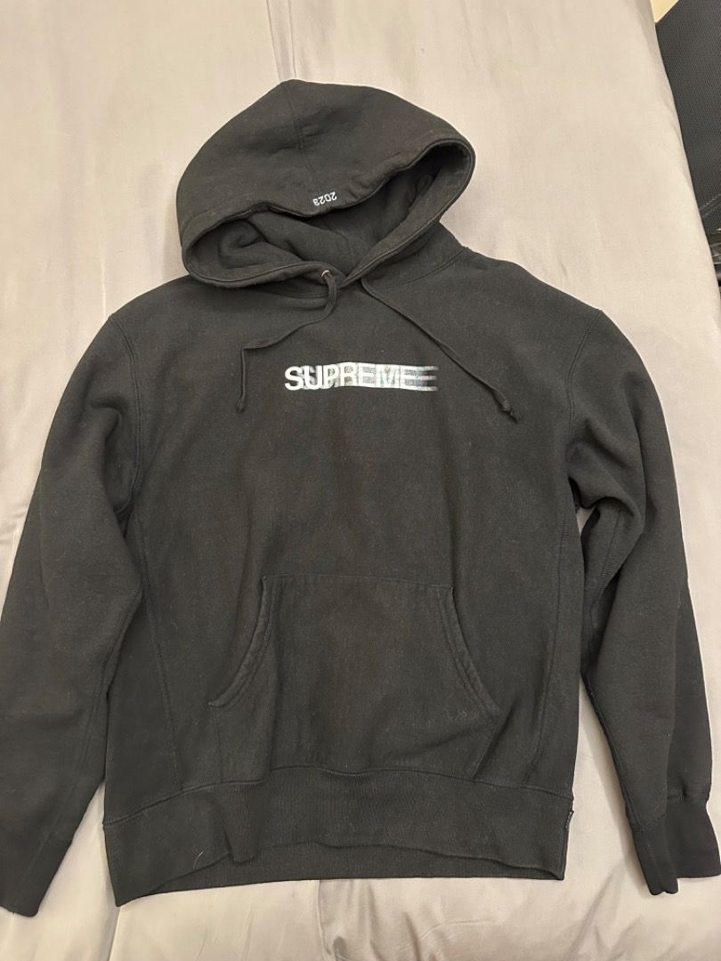 Supreme Motion Logo Hoodie Black Men s Fashion Coats Jackets and Outerwear on Carousell