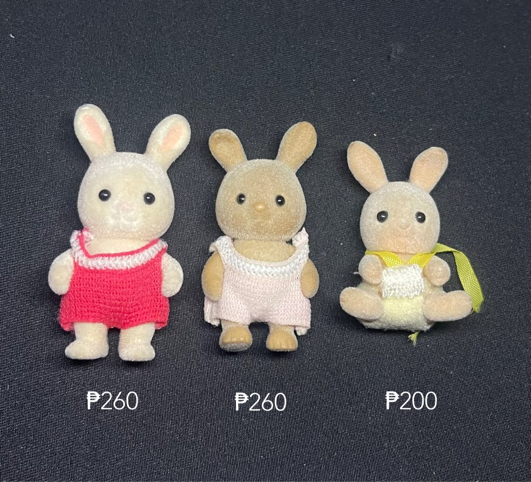 Sylvanian Families Rabbits, Hobbies & Toys, Toys & Games on Carousell