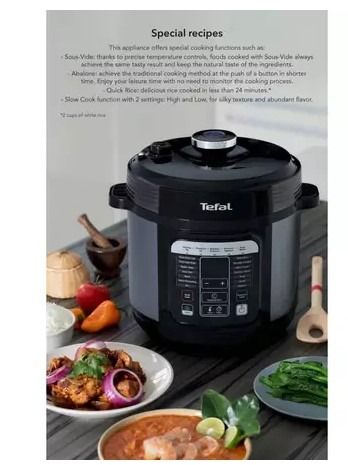 Tefal CY601 Home Chef Smart Electric Pressure Multicooker TV Home Appliances Kitchen Appliances Cookers on Carousell