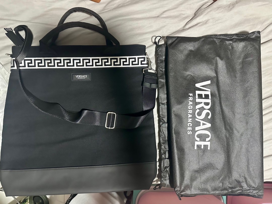 Versace Canvas Bag Men s Fashion Bags Sling Bags on Carousell