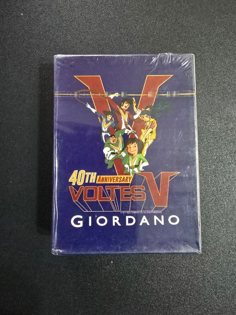 Voltes V Giordano 40th Commemorative Cards (Category: Raw Singles) located in Makati City. Submitted by michaelbryant (Listing ID 1326904565, Image 1). Description: Brand new Sealed.