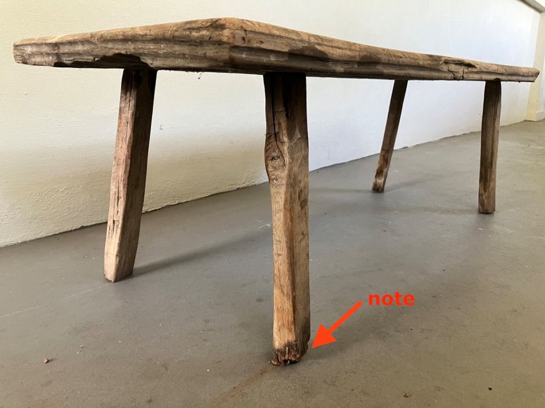 Well used Teakwood Bench