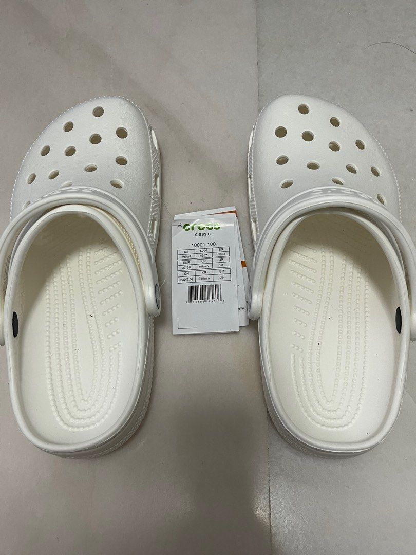 White Crocs size EU 37 38