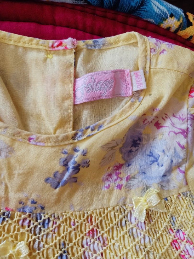 Yellow Baby Dress (Category: Babies & Kids Fashion) located in Angeles City. Submitted by ejhere (Listing ID 1327012110, Image 2). Description: Yellow Baby Dress Preloved but still in good condition for 6-9months old MOP : GCash Courier: J&T.